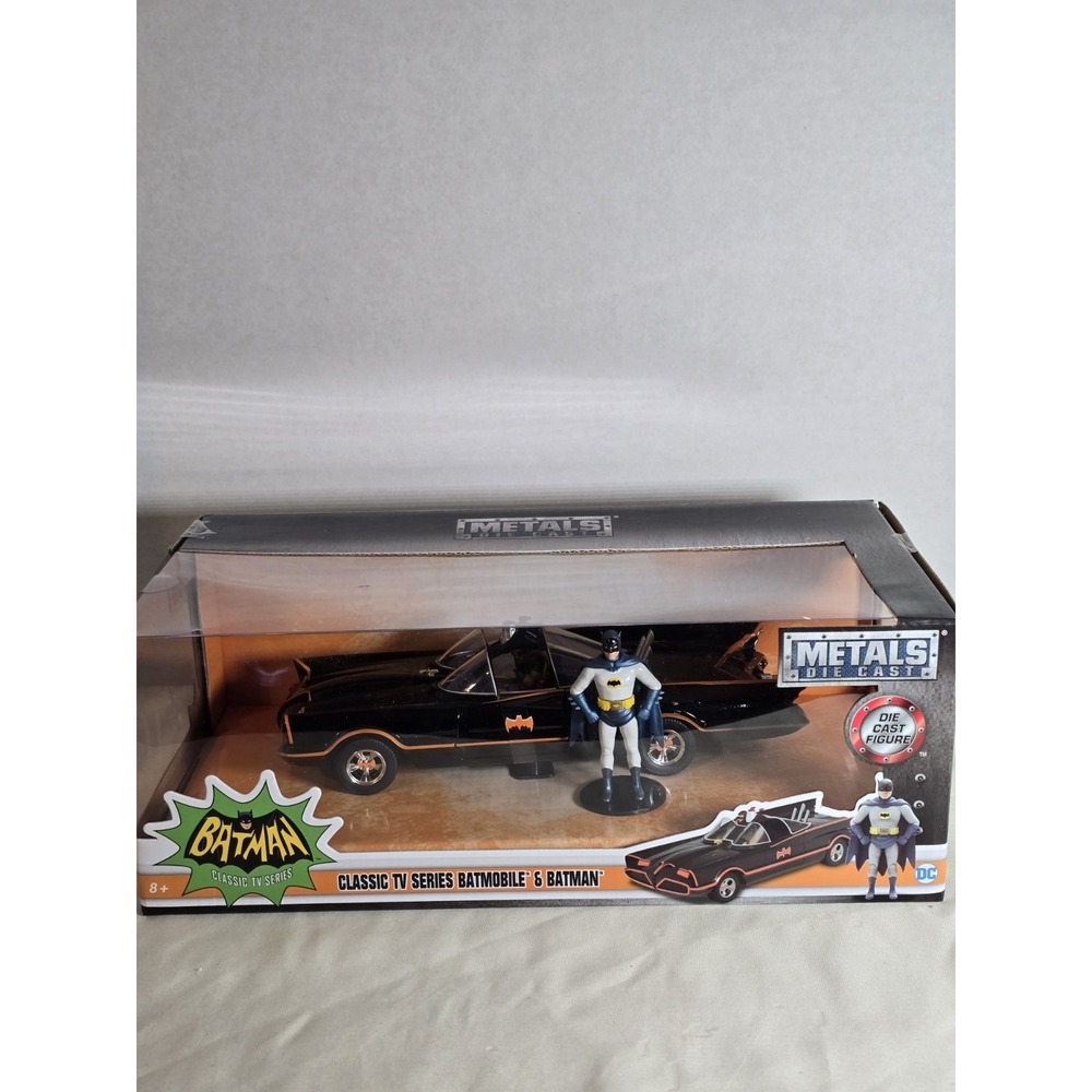 Batman Classic 1966 TV Series Jada 1:24 Scale Batmobile & Figure - MINT IN BOX